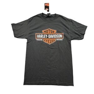 Harley Davidson T Shirt Black Skull Graphic Michigan Biker Tee Mens M NEW